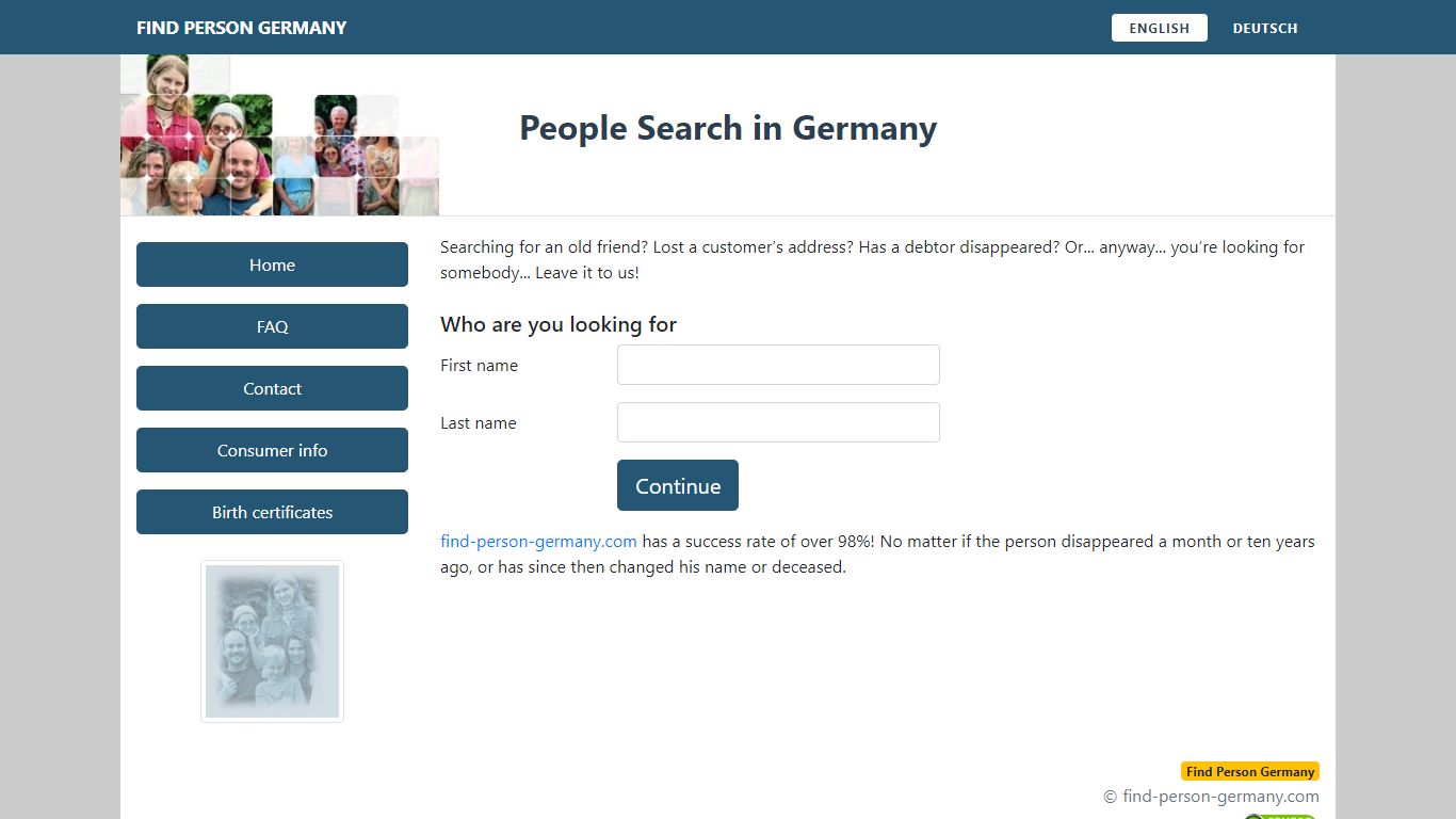 Find Person Germany - People Finder in Germany